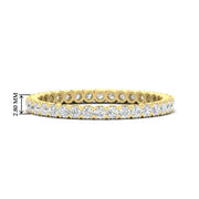 0.75 Carat Round Cut Bezel Set Eternity Band